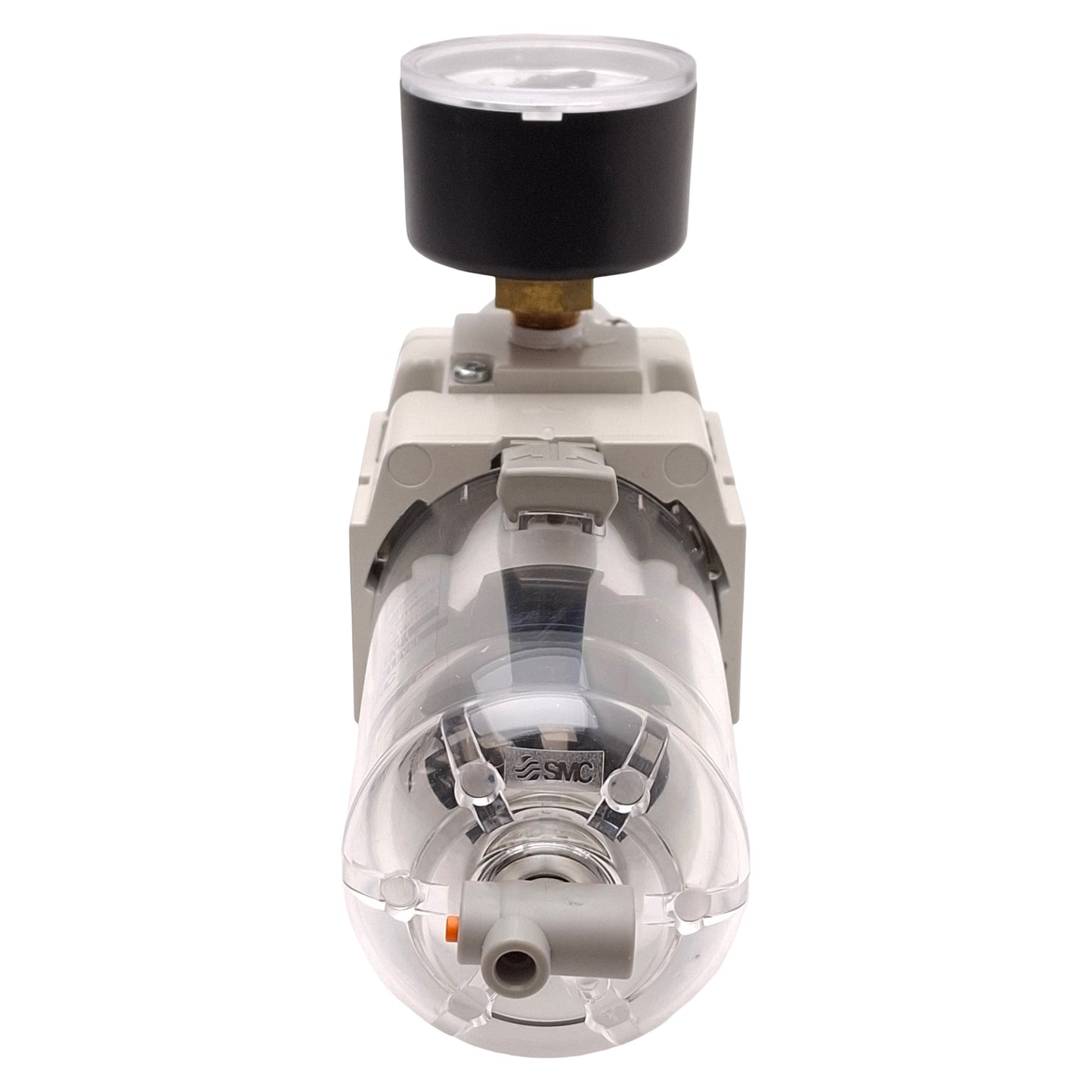 Used SMC AW30-N03-Z-B Pneumatic Filter Regulator, 5µm, 7-125psi Set, 3/8in NPT Ports