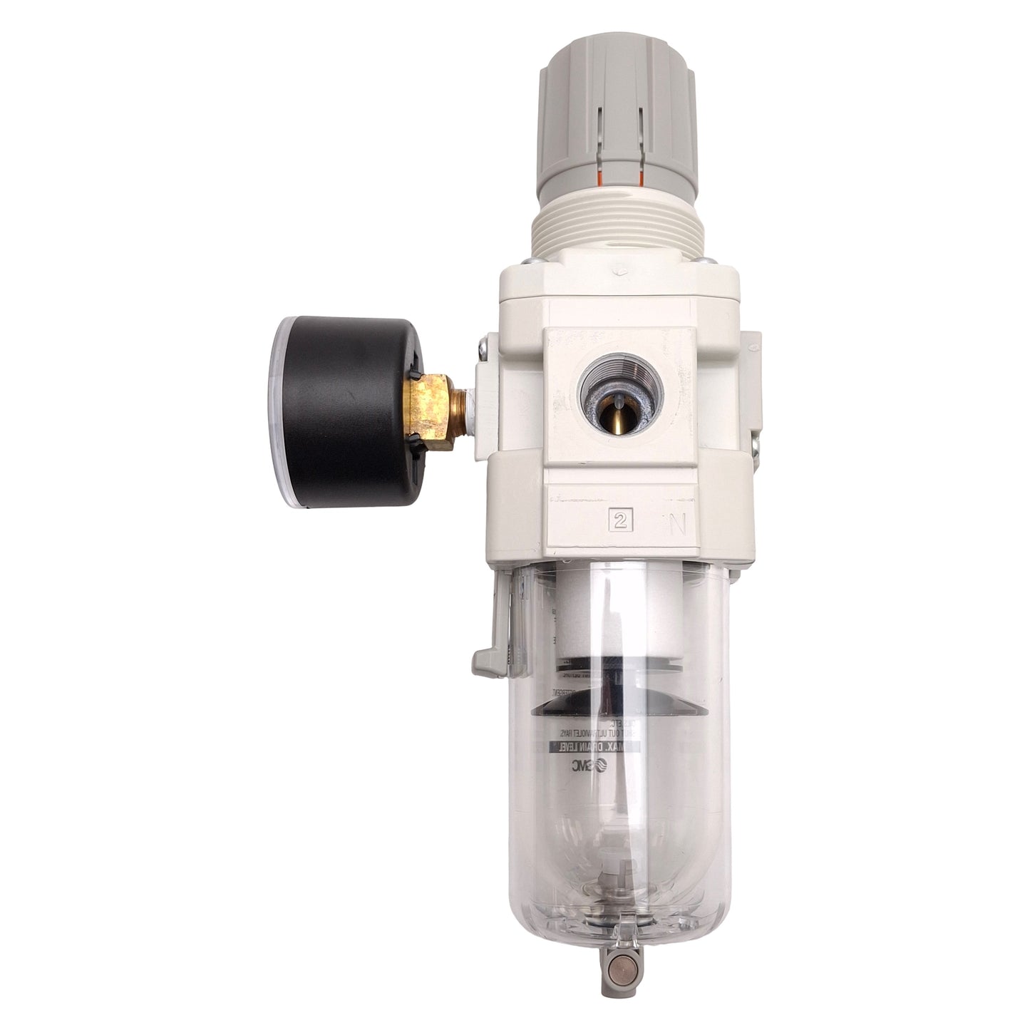 Used SMC AW30-N03-Z-B Pneumatic Filter Regulator, 5µm, 7-125psi Set, 3/8in NPT Ports