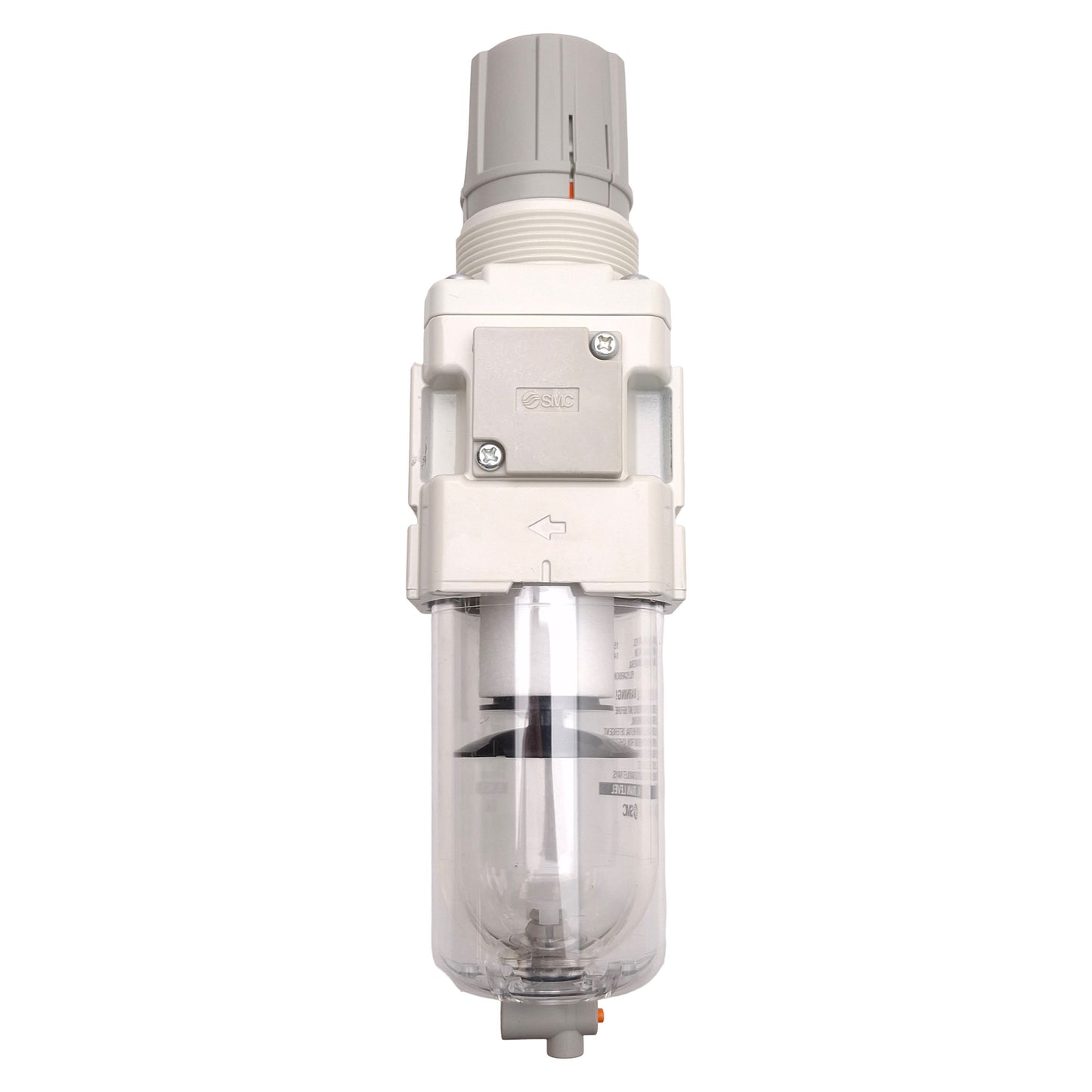 Used SMC AW30-N03-Z-B Pneumatic Filter Regulator, 5µm, 7-125psi Set, 3/8in NPT Ports
