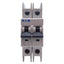 Used Eaton FAZ-C2/2-NA Circuit Breaker 2-Pole, 2A, 277/480VAC, DIN Rail Mount