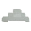 New Lot of 34 Allen Bradley 1492-EBTF3 Terminal Block End Barrier, Gray
