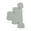 New Lot of 34 Allen Bradley 1492-EBTF3 Terminal Block End Barrier, Gray