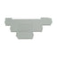 New Lot of 34 Allen Bradley 1492-EBTF3 Terminal Block End Barrier, Gray