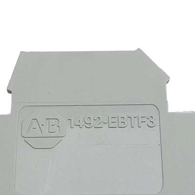 New Lot of 34 Allen Bradley 1492-EBTF3 Terminal Block End Barrier, Gray