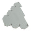 New Lot of 30 Allen Bradley 1492-EBJ3TM Terminal Block End Barrier, Gray