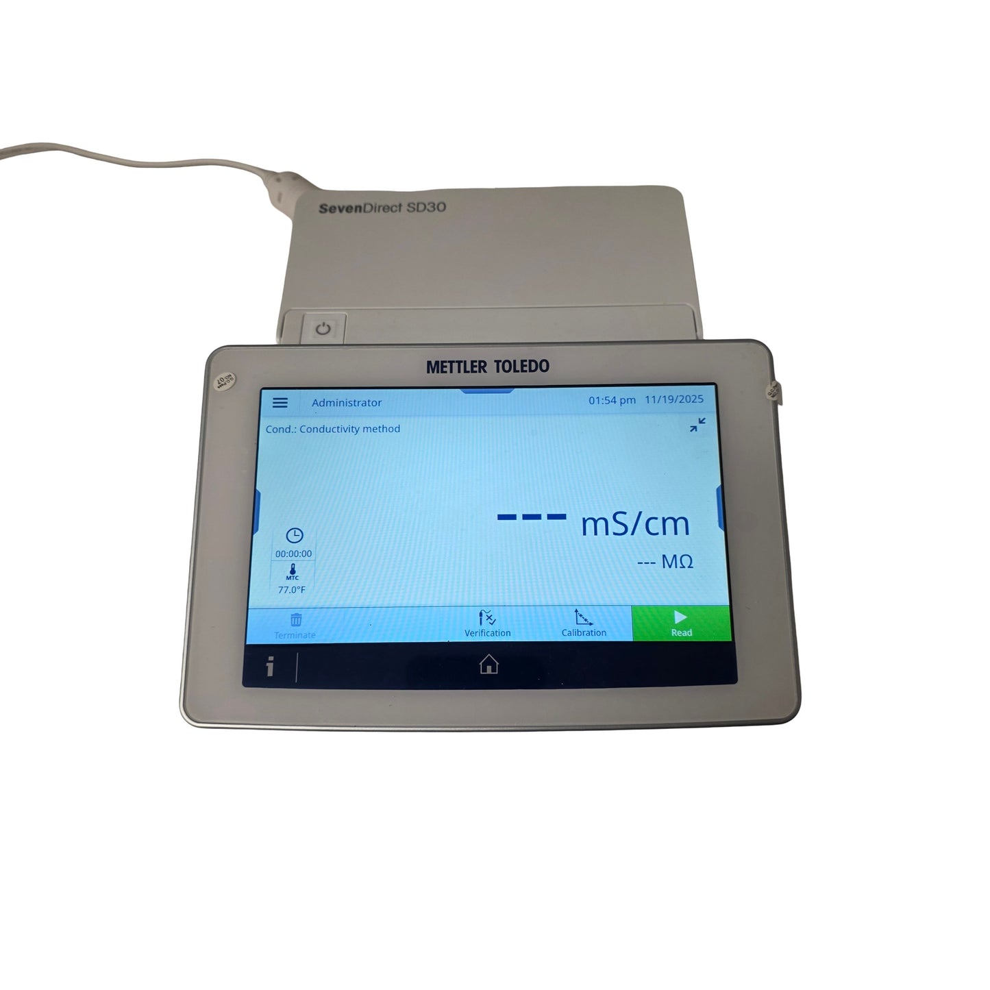 Used Mettler Toledo SevenDirect SD30 Conductivity Meter, 0.001 μS/cm – 2000 mS/cm