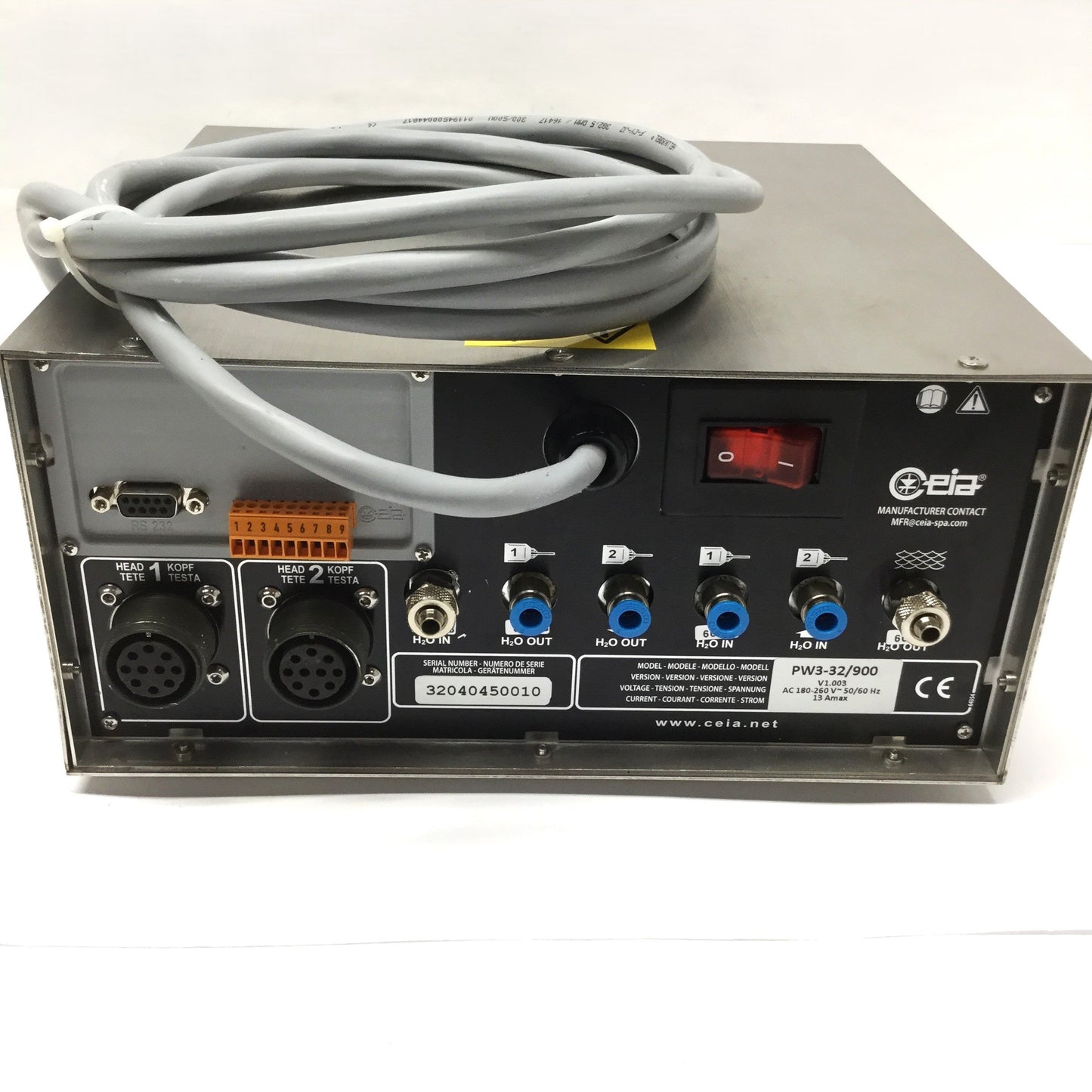 Used CEIA PW3-32/900 PowerCube Inductive Heater Generator Controller 32kVAR, 230VAC