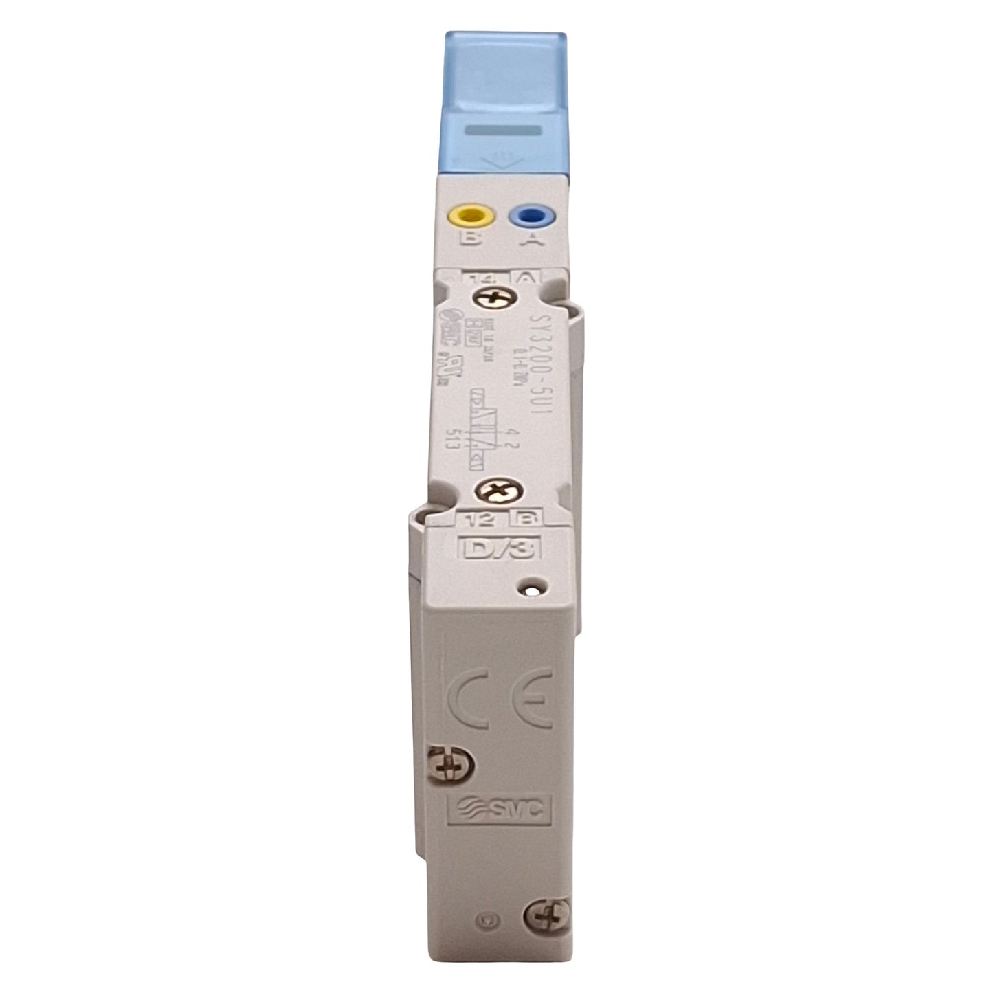 Used SMC SY3200-5U1 Solenoid Valve, 2-Position Double, 0.1-0.7MPa, 24VDC Coils