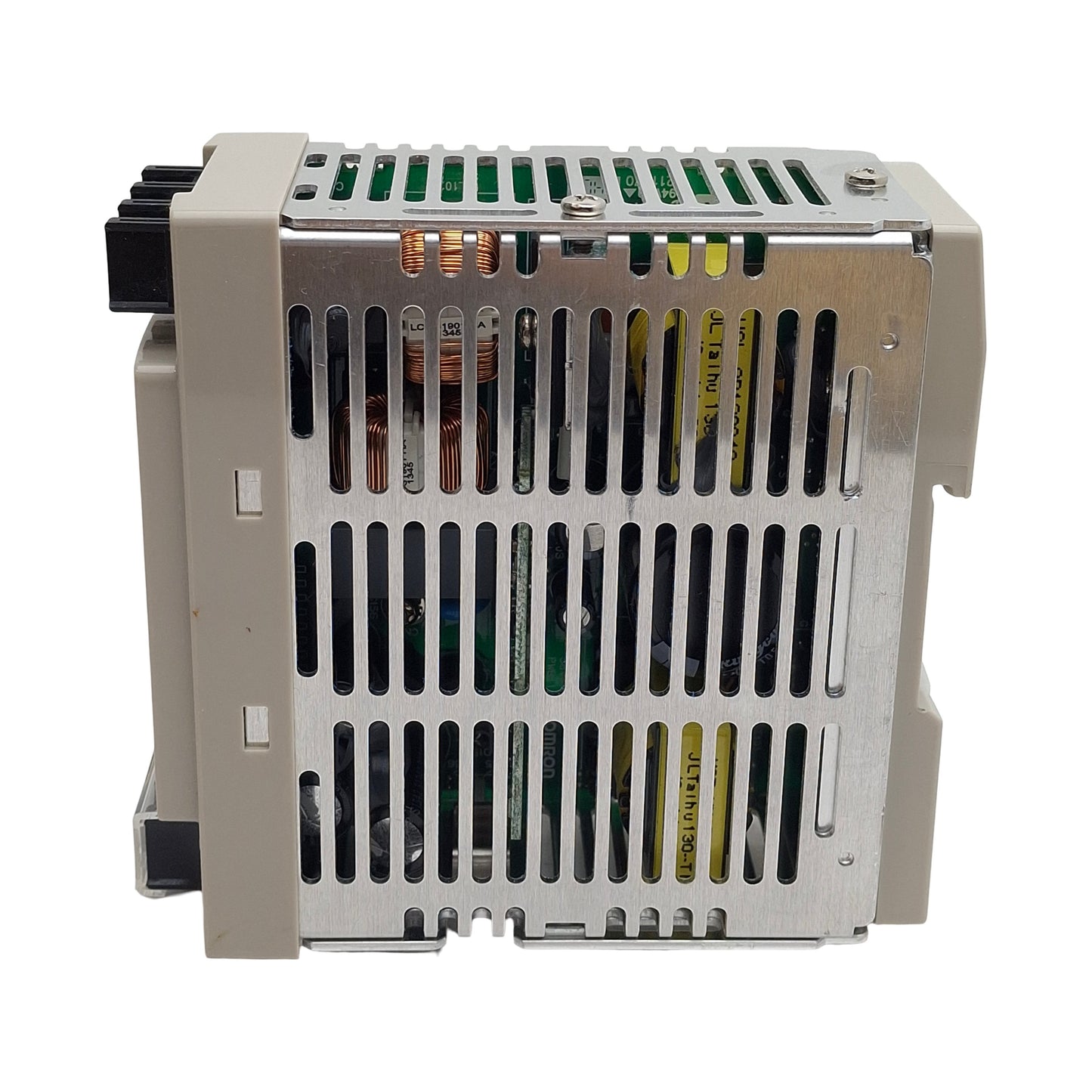 Used Omron S8VS-12024/ED2 Power Supply, 100-240VAC In, 5A 24VDC Out, DIN Rail