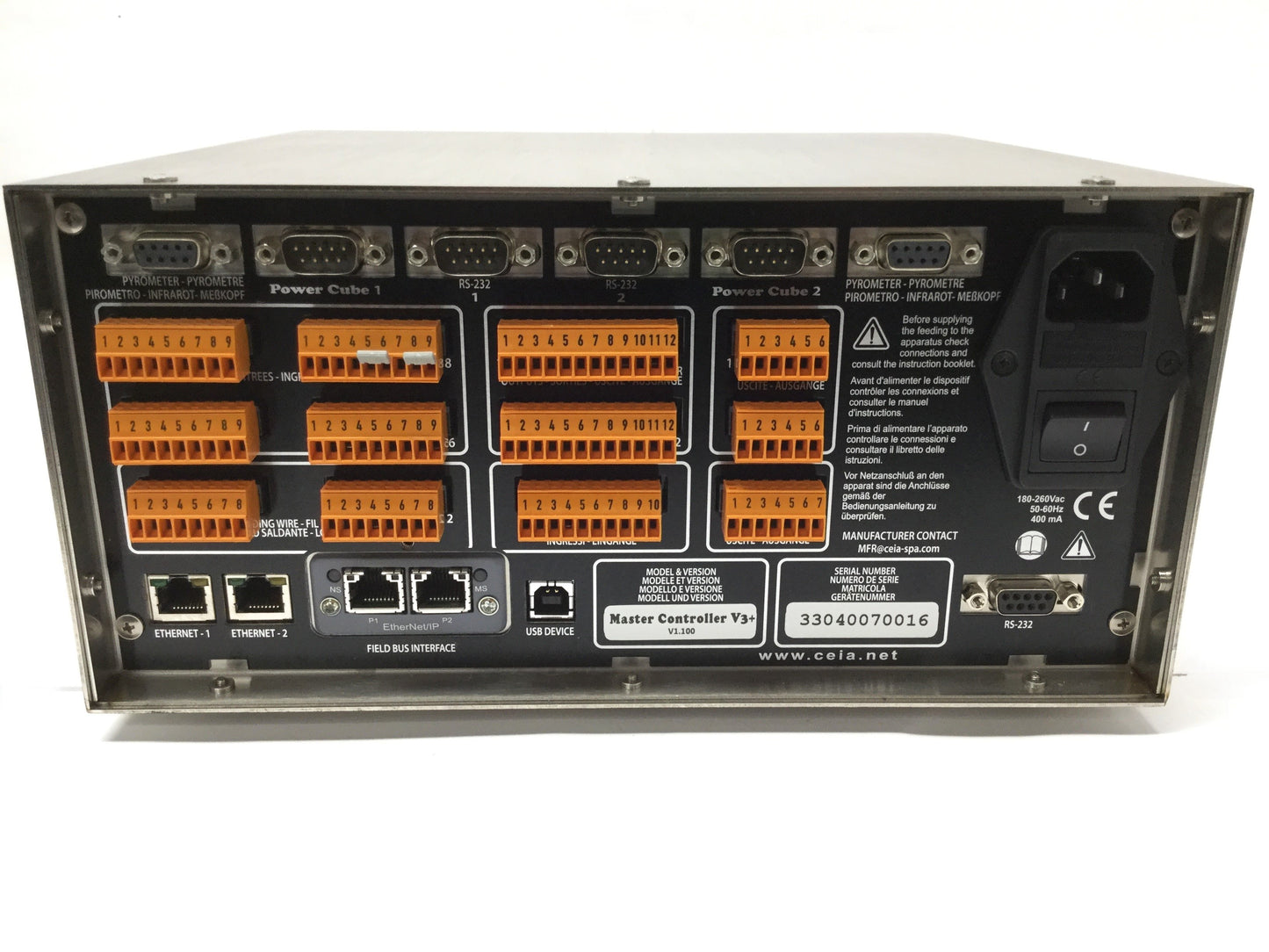 Used CEIA Master Controller V3+ PowerCube Induction Heating Process Management 230VAC