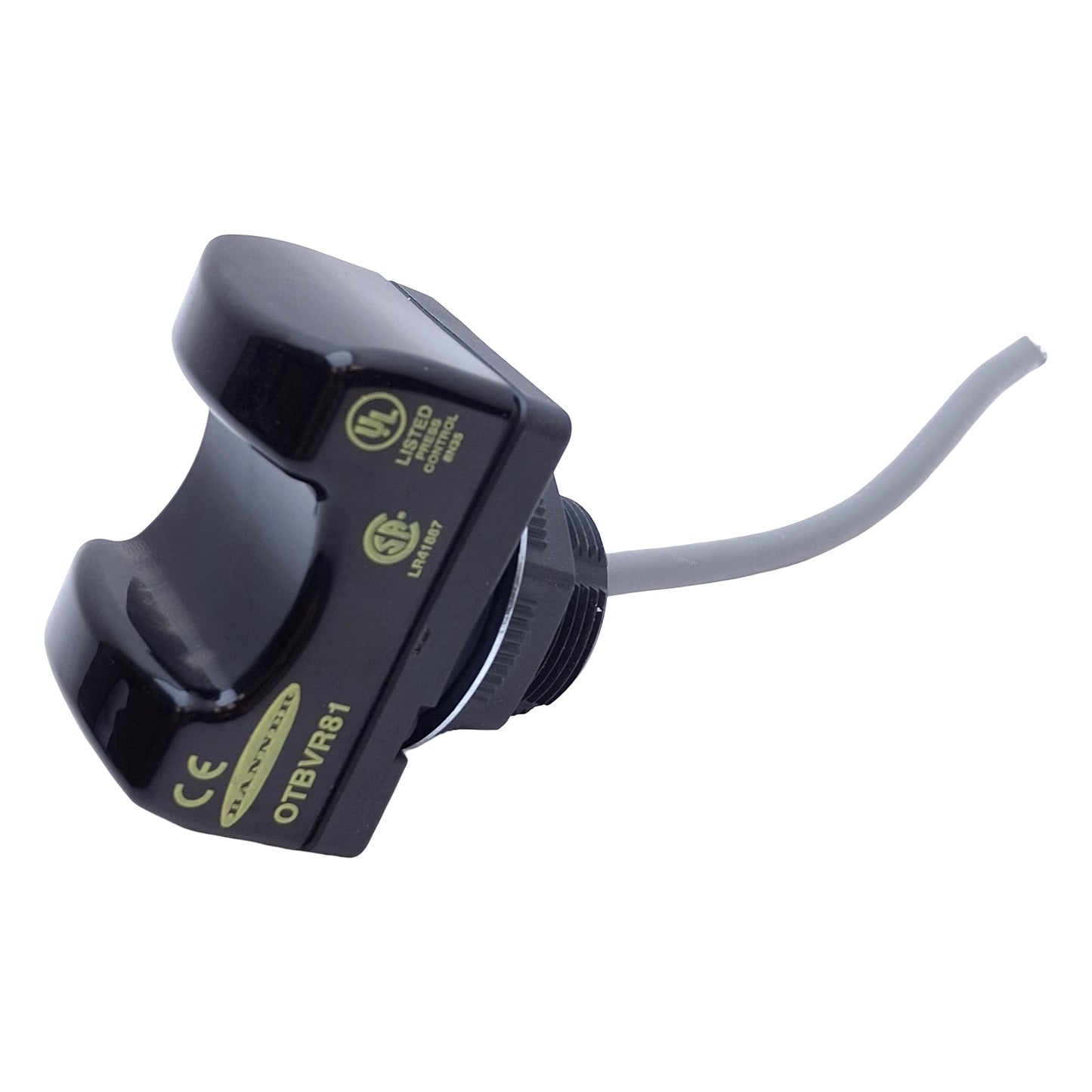 Used Banner OTBVR81 Optical Momentary Touch Button, 20-30VAC/DC, SPDT, No Guard