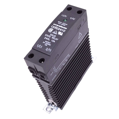Used Crydom CKRD2410 Solid State Relay, SPST-NO, 4-32VDC In, 24-280VAC 10A Out