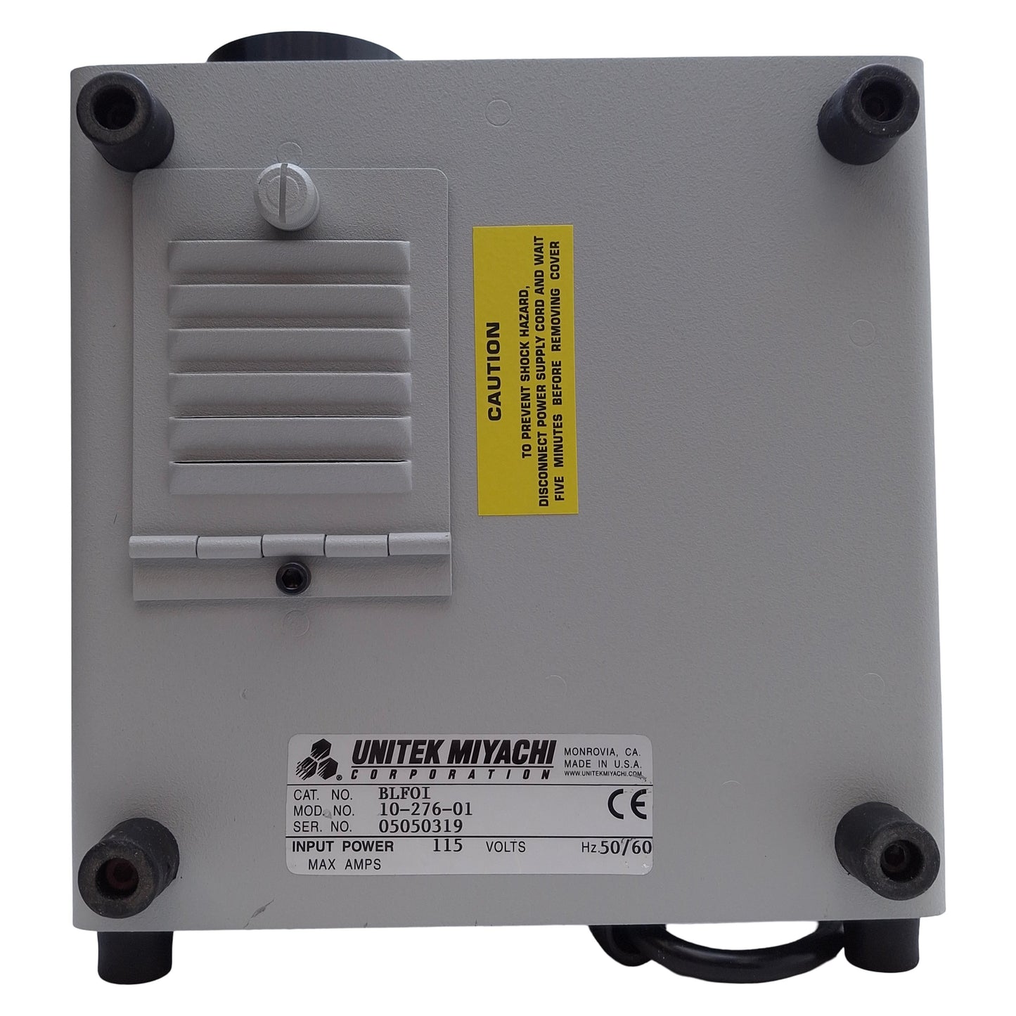 Used Miyachi Unitek 10-276-01 Weldmatic Fiber Optic Light Source, 115VAC, ø16mm
