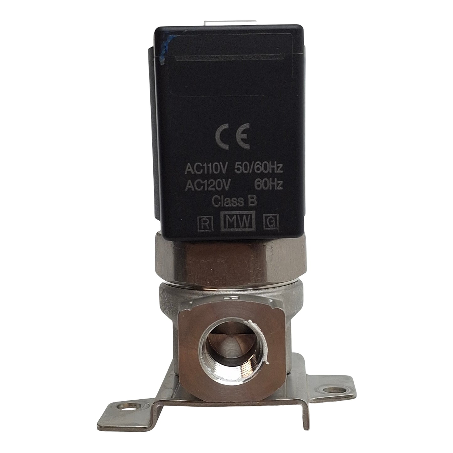Used SMC VX2230L-02N-3DLR1-B Solenoid Valve, 2-Way 1/4in NPT, 0.35MPa 110/120VAC Coil