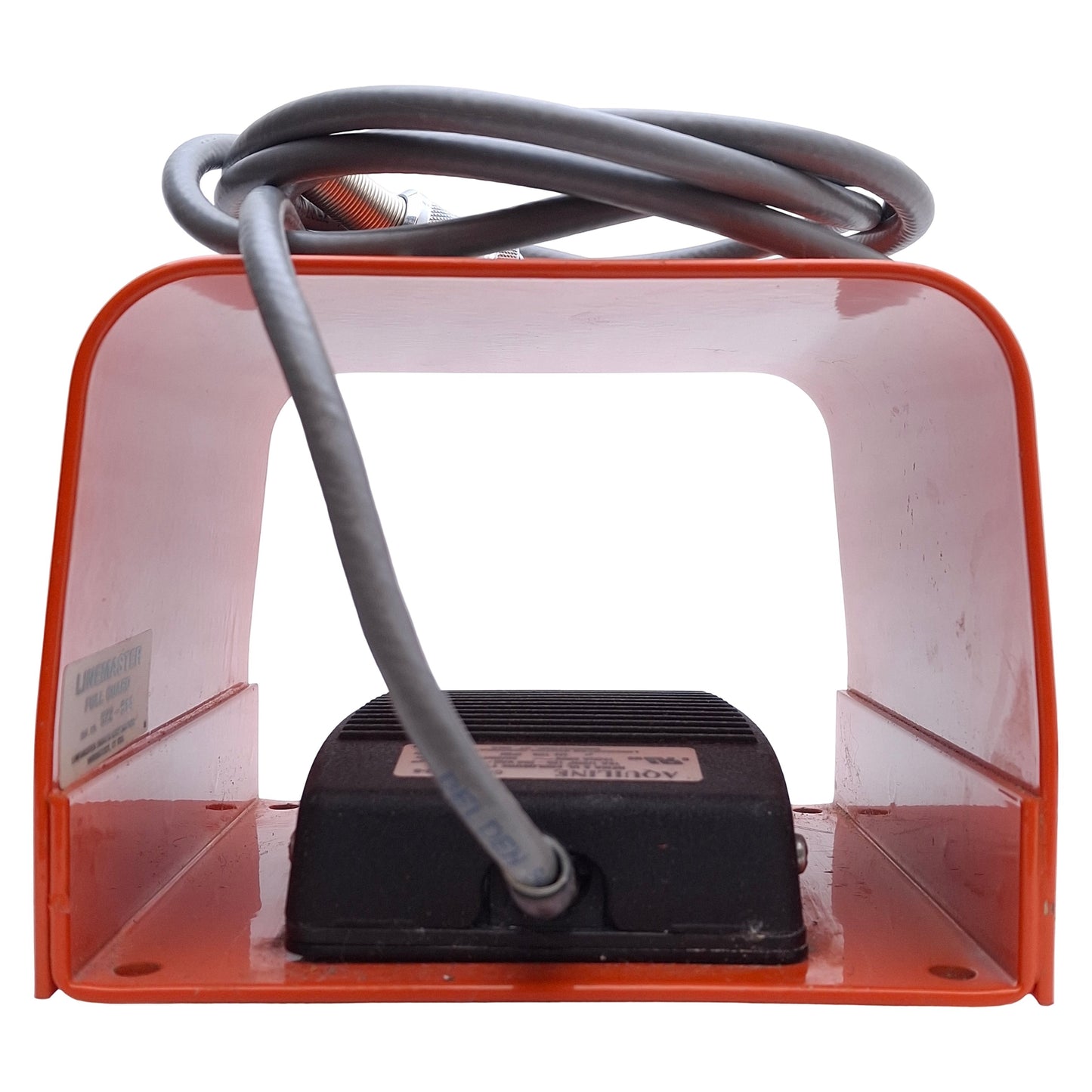 Used Unitek Miyachi 10-240-02 FS2L Two-Stage Foot Switch and Guard 6ft Cable, SPDT