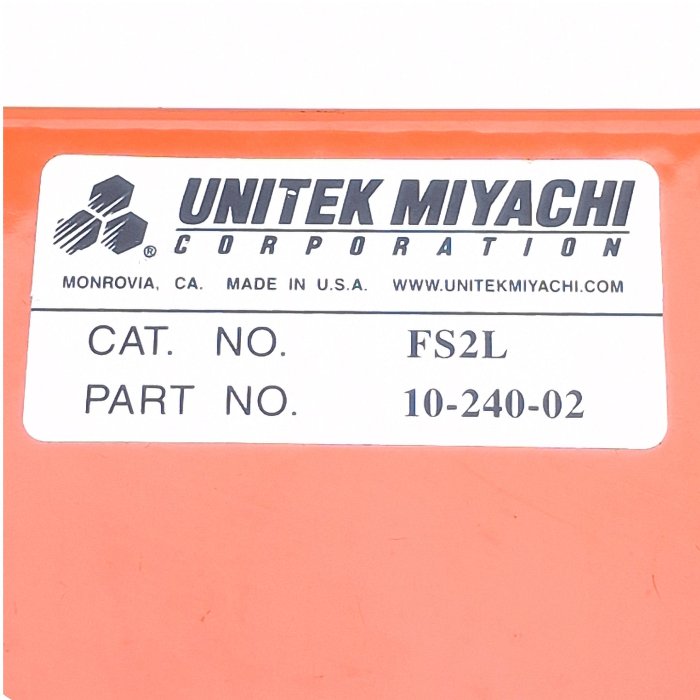 Used Unitek Miyachi 10-240-02 FS2L Two-Stage Foot Switch and Guard 6ft Cable, SPDT