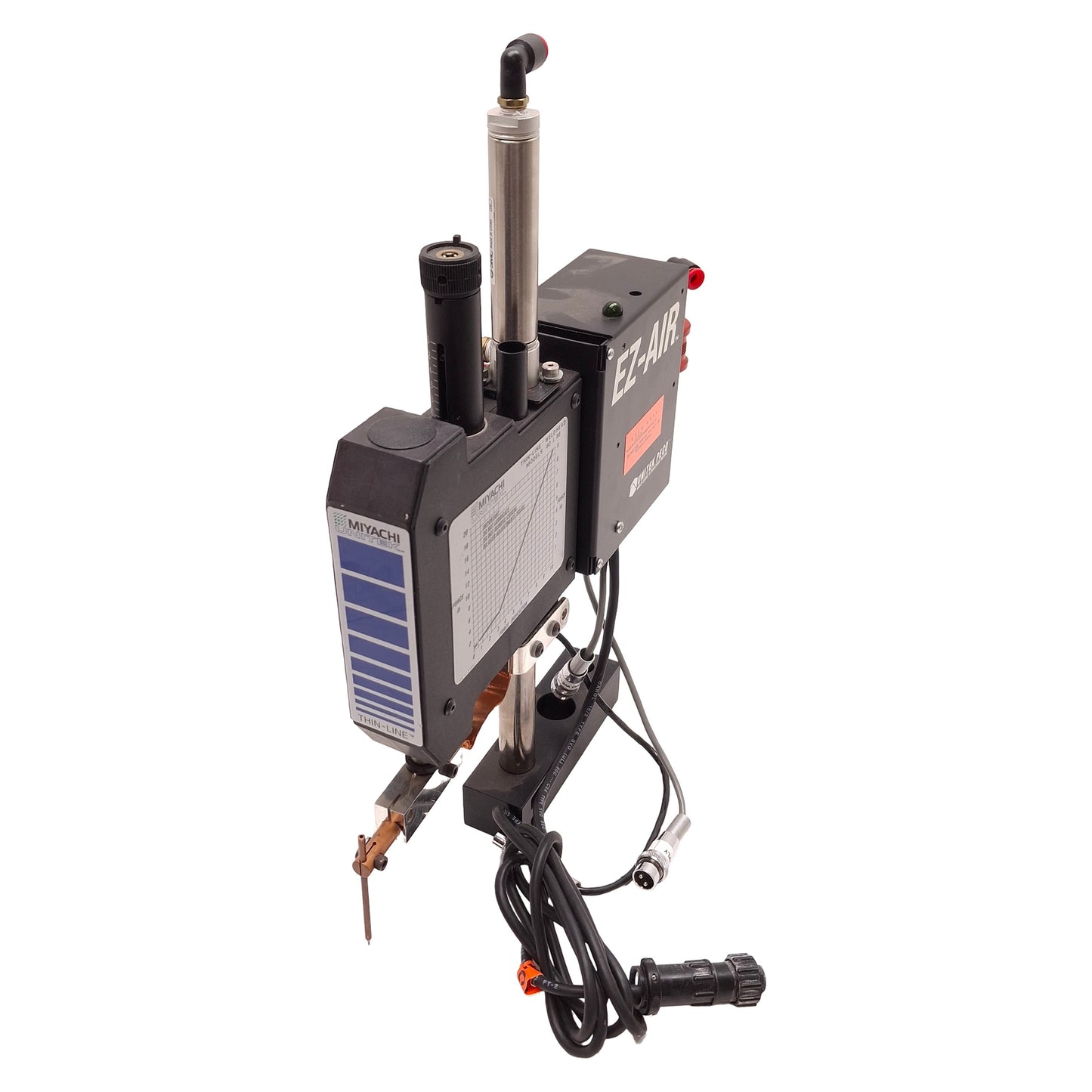 Used Unitek Miyachi 2-143-04-23 Air Operated Weld Head 65-100psi In, 65psi Max Out