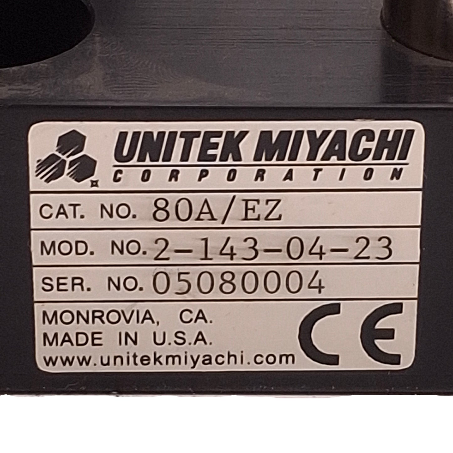 Used Unitek Miyachi 2-143-04-23 Air Operated Weld Head 65-100psi In, 65psi Max Out
