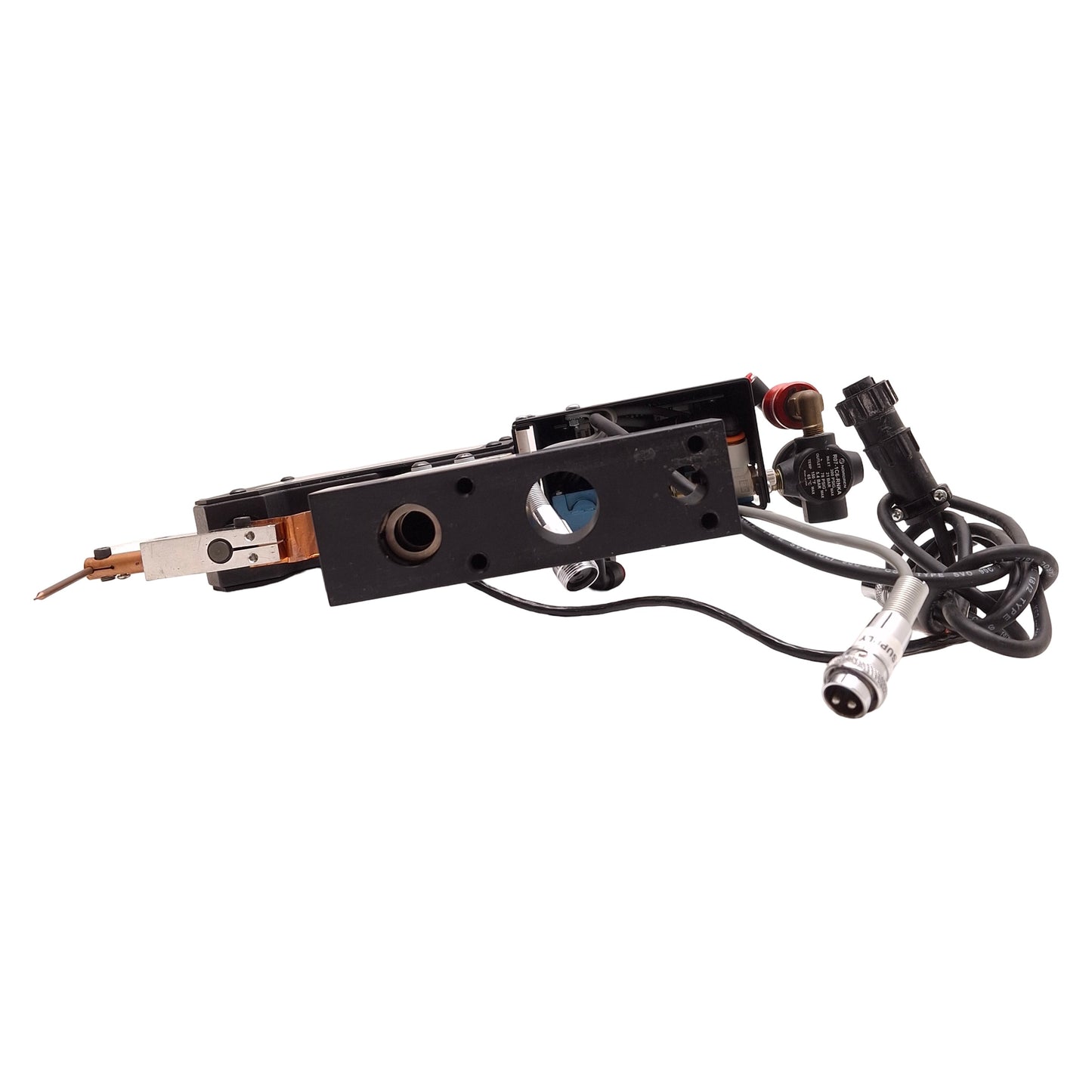Used Unitek Miyachi 2-143-04-23 Air Operated Weld Head 65-100psi In, 65psi Max Out