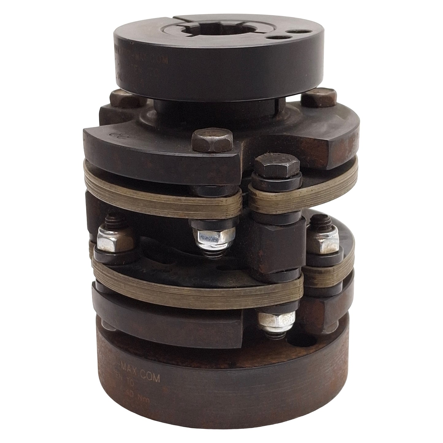 Used Zero Max 6P30C Double Flex Steel Composite Disc Coupling, ø3/4in & ø1in Bores