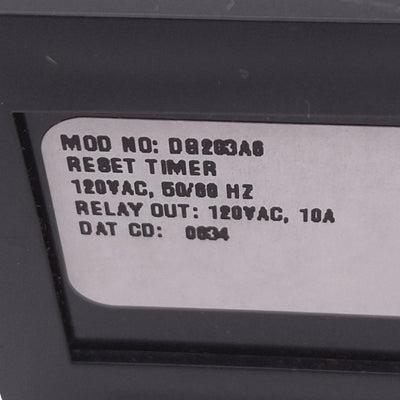 New Eagle Signal DG203A6 Electronic Reset Timer, 4-Digit, 120VAC, 1/8 DIN Panel