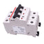 New ABB S203U-K4A Circuit Breaker, 3-Pole 4A, 240VAC Max, DIN Rail Mount