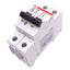 Used ABB S202U-K5A Circuit Breaker, 2-Pole 5A, 240VAC Max, DIN Rail Mount