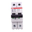 Used ABB S202U-K5A Circuit Breaker, 2-Pole 5A, 240VAC Max, DIN Rail Mount