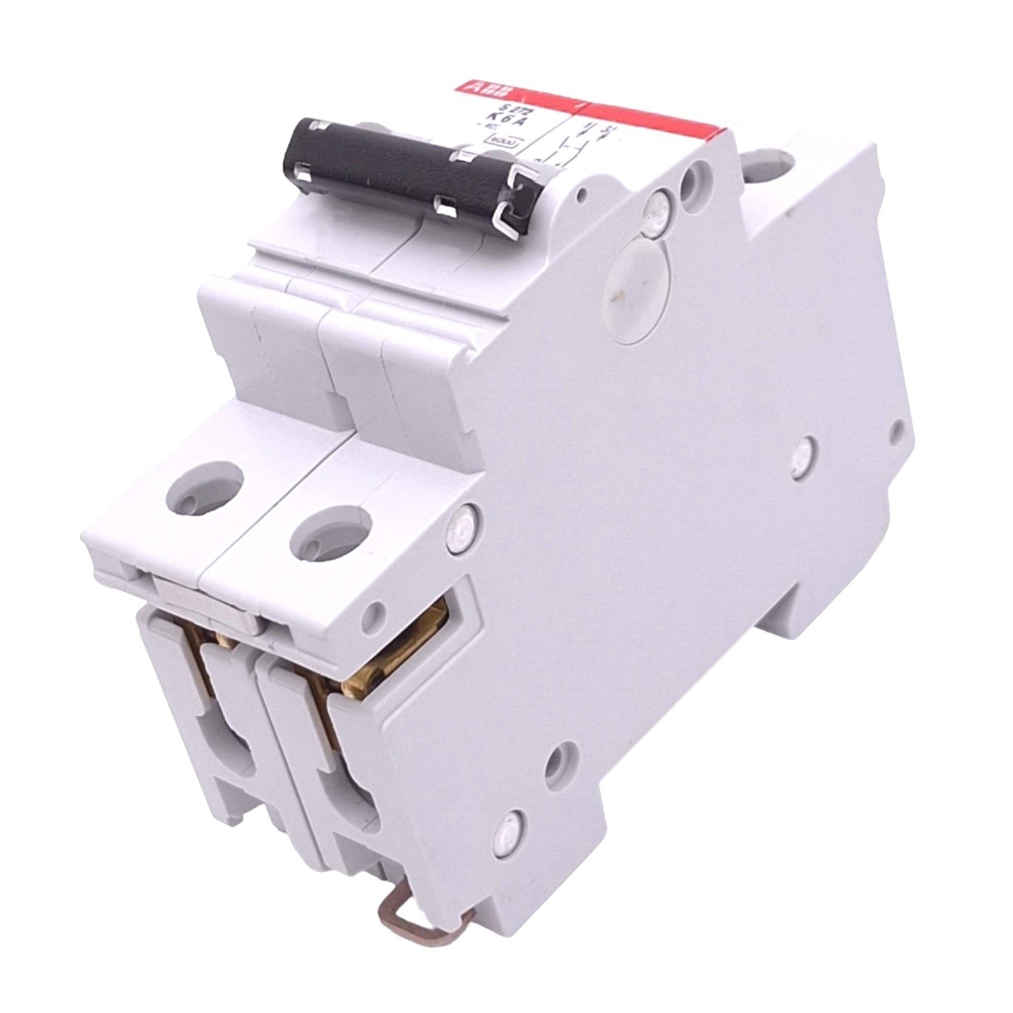 Used ABB S272-K6A Circuit Breaker, 2-Pole 6A, 277/480VAC Max, DIN Rail Mount