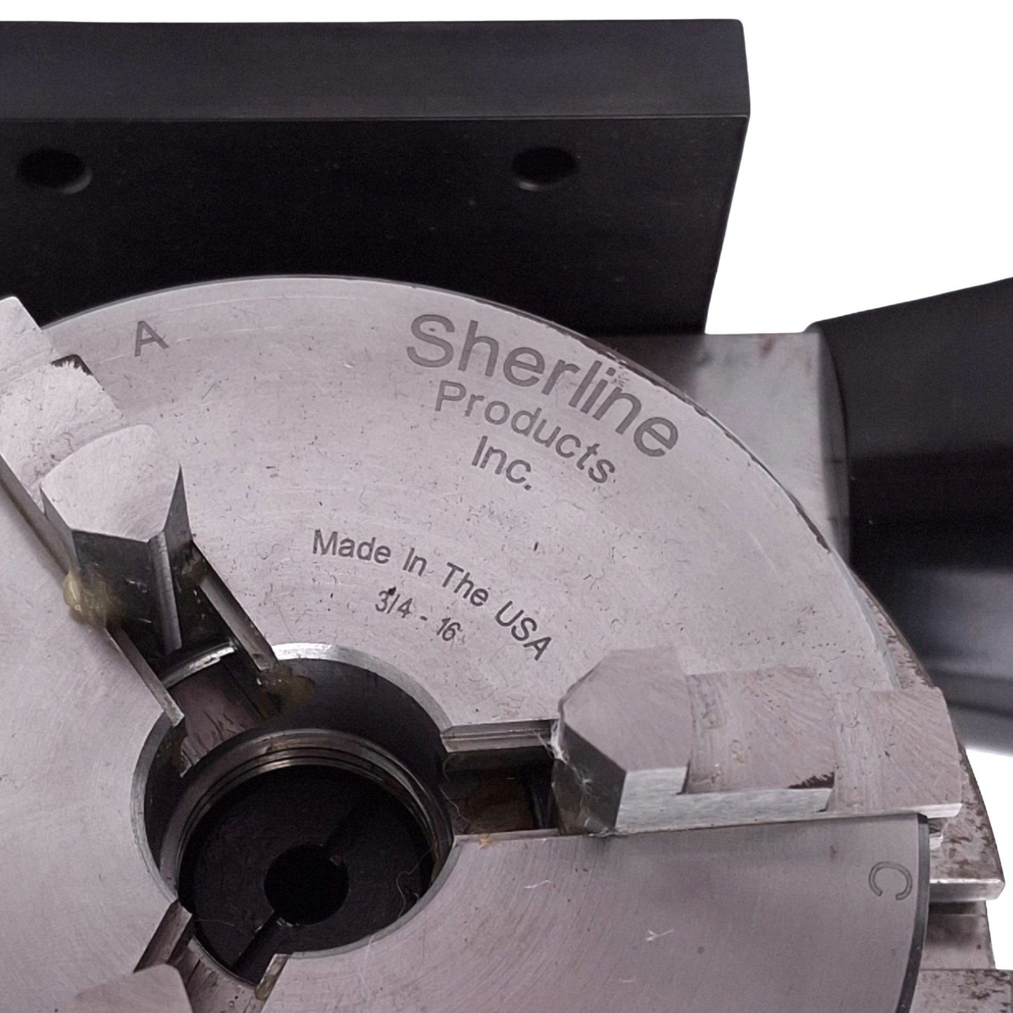 Used Sherline 8700-CNC Ready Rotary Table, ø4in, 72:1, 3/4-16 Chuck, 50lbs Max