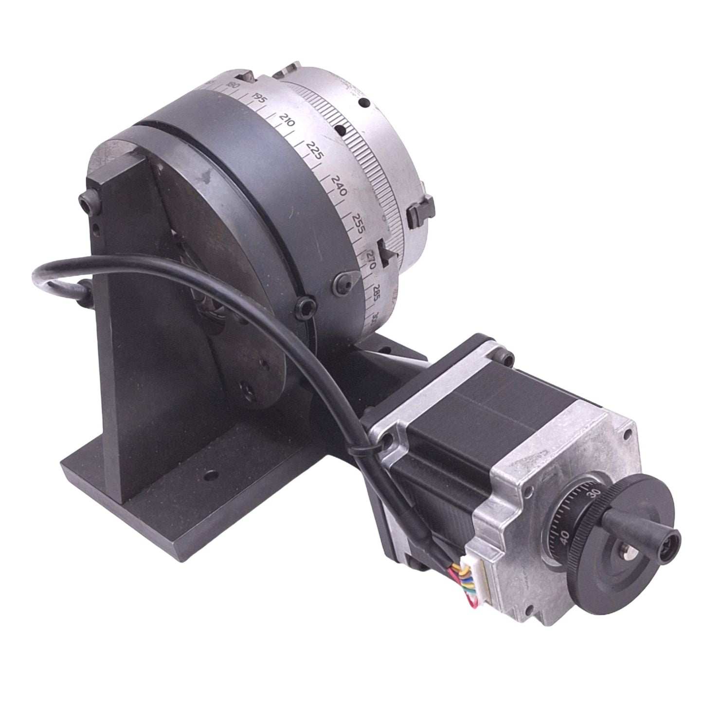 Used Sherline 8700-CNC Ready Rotary Table, ø4in, 72:1, 3/4-16 Chuck, 50lbs Max