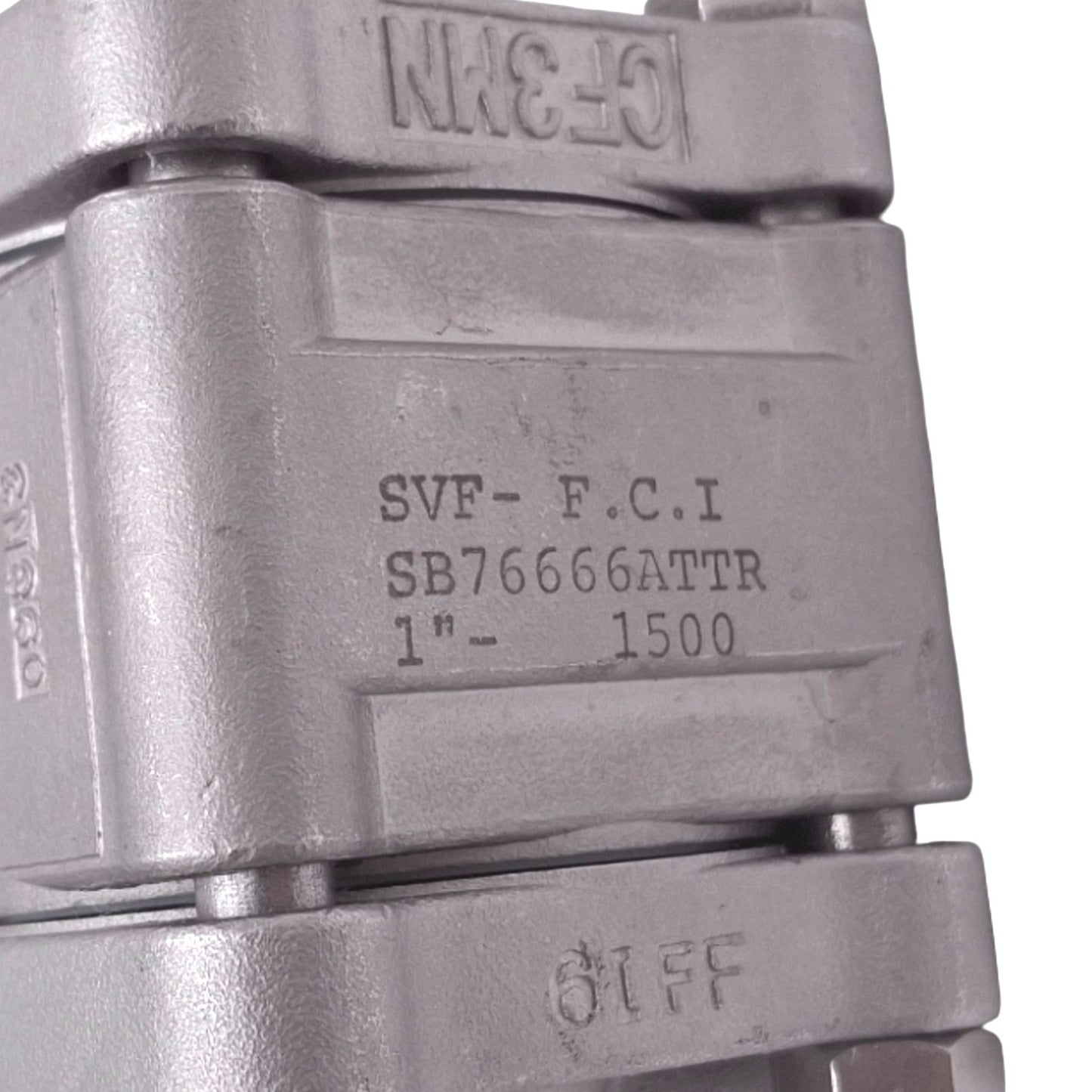 New SVF SB76666ATTR Sanitary Ball Valve, ø1in, 1/2in NPT, 1500psi Max