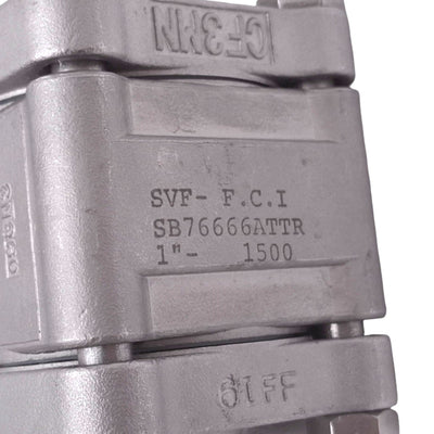 New SVF SB76666ATTR Sanitary Ball Valve, ø1in, 1/2in NPT, 1500psi Max
