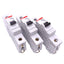 Used Lot of 3 ABB S271-K10A Circuit Breakers, 1-Pole 10A, 277/480VAC Max, DIN Rail