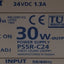 Used Idec PS5R-C24 Power Supply, 100-240VAC In, 1.3A 24VDC 30W Out *Cracked Bottom*