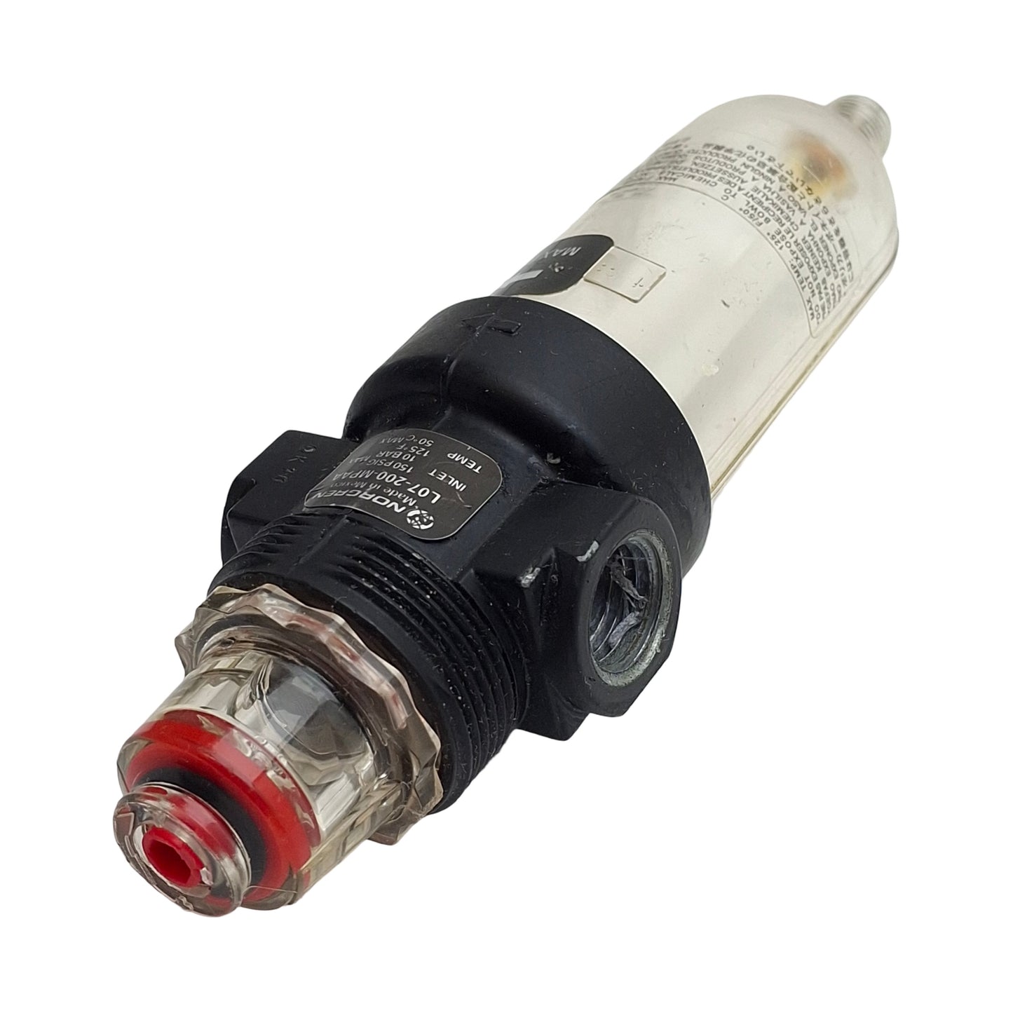 Used Norgren L07-200-MPAA Manual Micro-Fog Lubricator, 1/4in PTF, 145psi, 14scfm