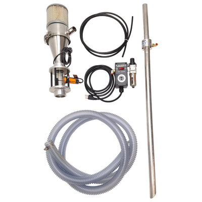 New – Open box DRI-AIR DAC Compressed Air Loader, 43.75in Wand, 7-125psi Set, 10ft Hose, 120VAC