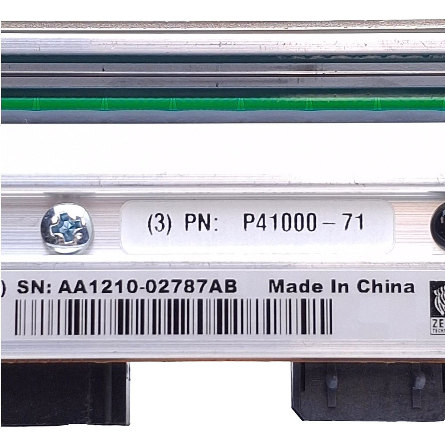 Used Zebra P41000-71 Thermal Printhead For ZT410/ZM400 Thermal Label Printers, 203DPI