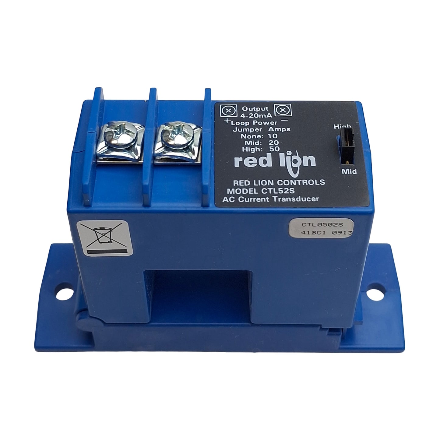 New Red Lion CTL0502S Split-Core AC Current Transducer, 24VDC, 4-20mA Out, 50A Max