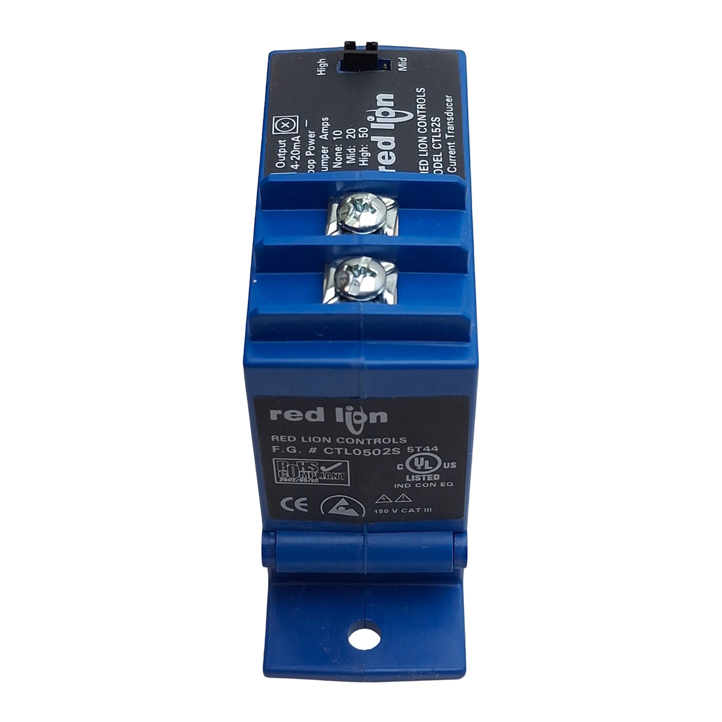 New Red Lion CTL0502S Split-Core AC Current Transducer, 24VDC, 4-20mA Out, 50A Max