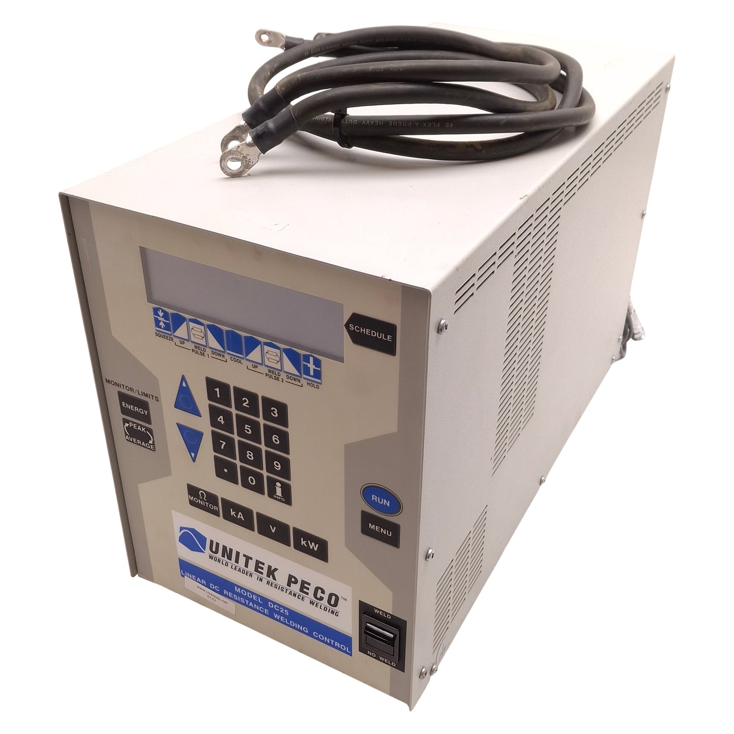 Used Unitek Miyachi 1-283-01 Linear DC Welding Controller 100A-4000A, 40kW, 115VAC