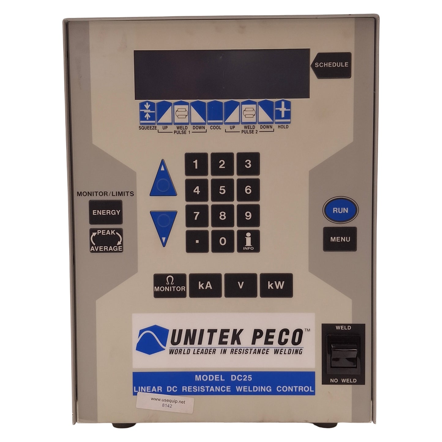 Used Unitek Miyachi 1-283-01 Linear DC Welding Controller 100A-4000A, 40kW, 115VAC