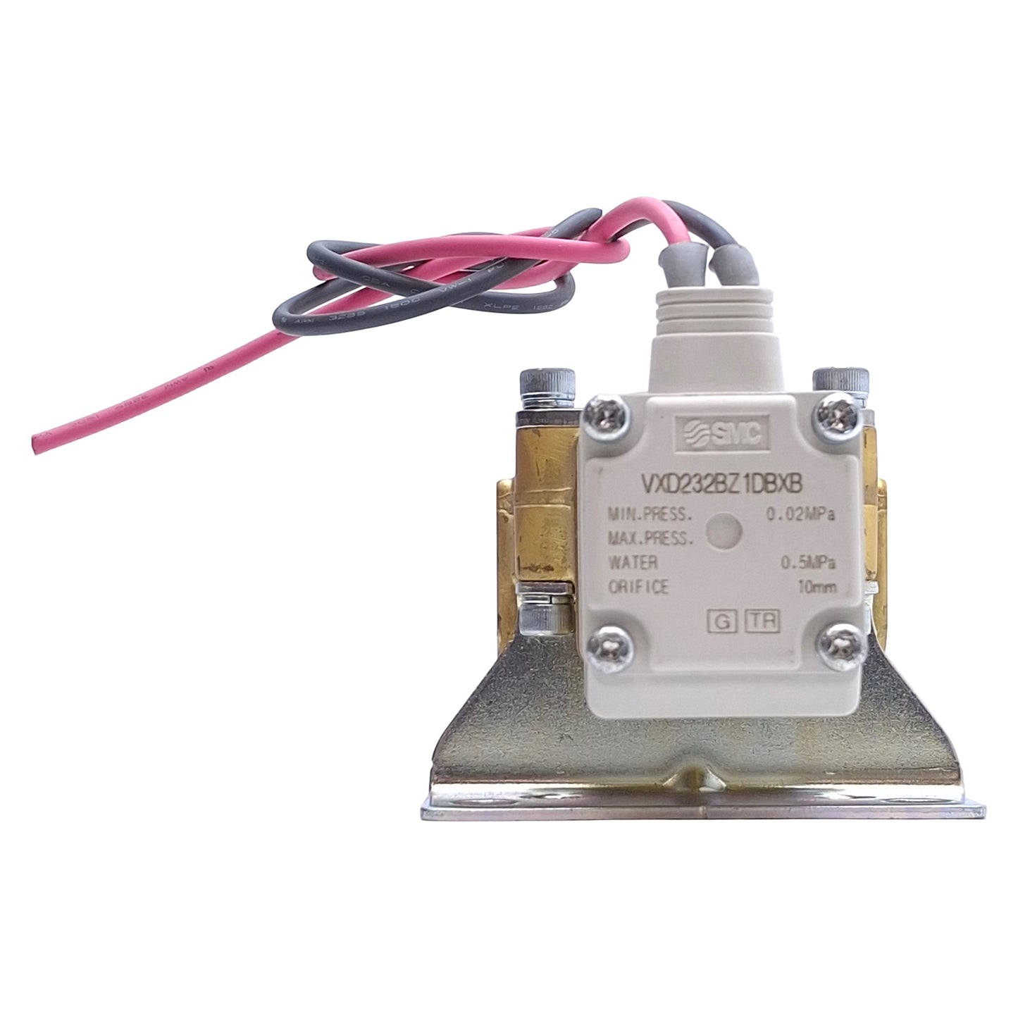 Used SMC VXD232BZ1DXB Solenoid Valve 2-Way, 3/8in NPT Port, 0.5MPa, 12VDC Coil