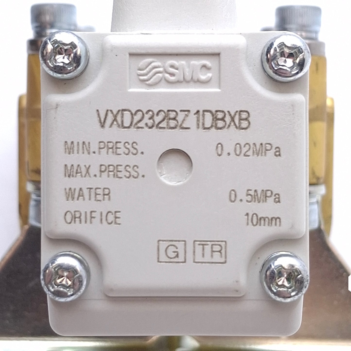 Used SMC VXD232BZ1DXB Solenoid Valve 2-Way, 3/8in NPT Port, 0.5MPa, 12VDC Coil