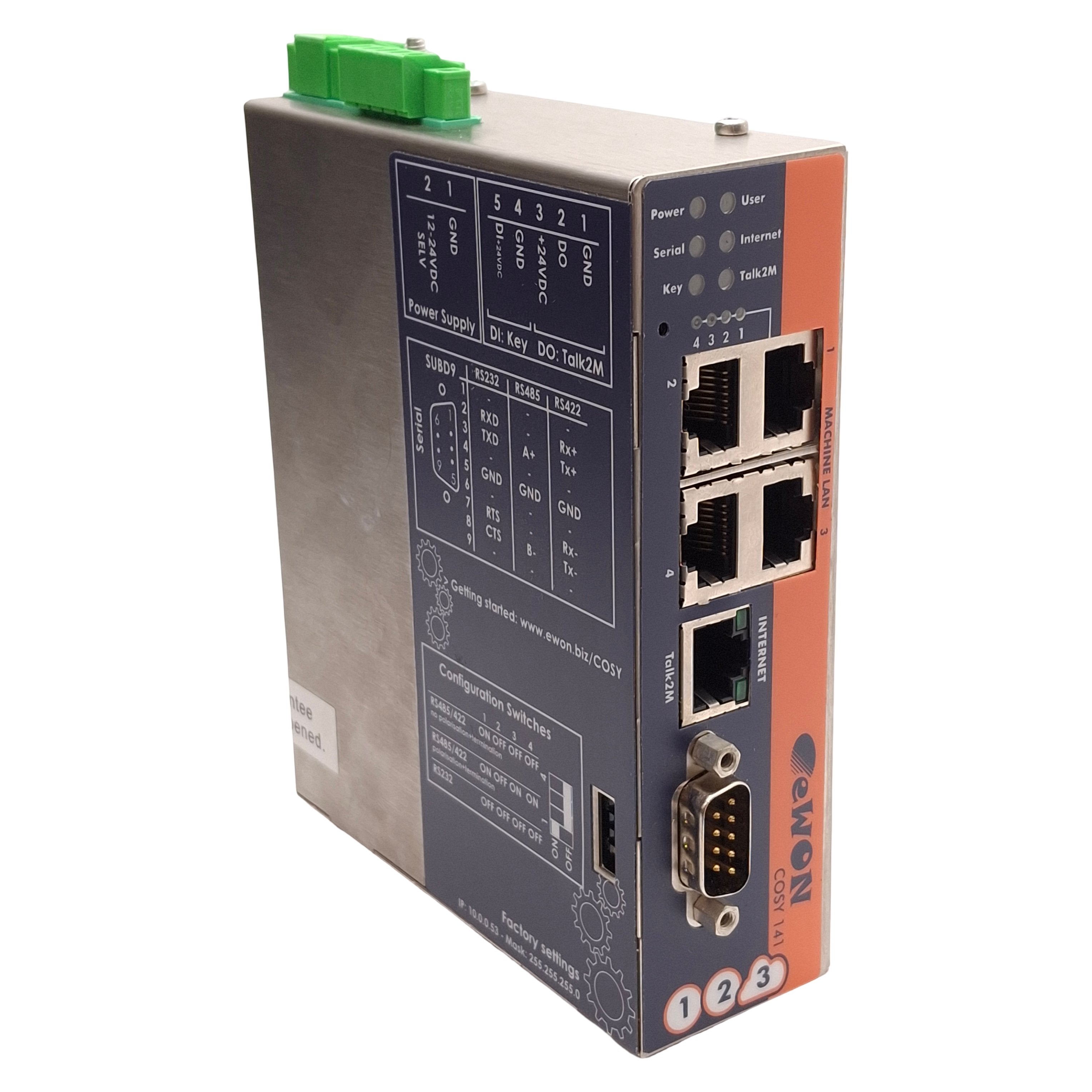 Ewon Router Angola eWON EC51410-00-00 Cosy 141 Industrial VPN Router, RJ45, RS232/422/485 ...