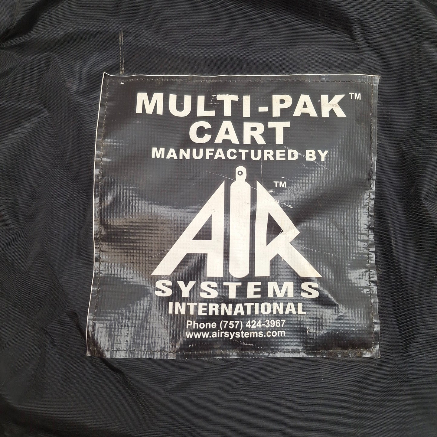 Used Air Systems USA Nylon Cover For Small MULTI-PAK MP Series Cylinder Air Carts