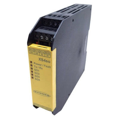 Used Banner XS4SO Solid State Safety Output Module 24VDC 0.5A Output, 4 Dual Channel