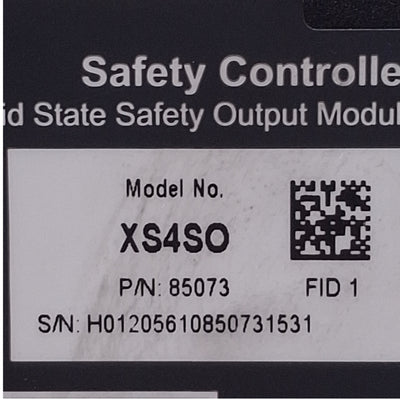 Used Banner XS4SO Solid State Safety Output Module 24VDC 0.5A Output, 4 Dual Channel