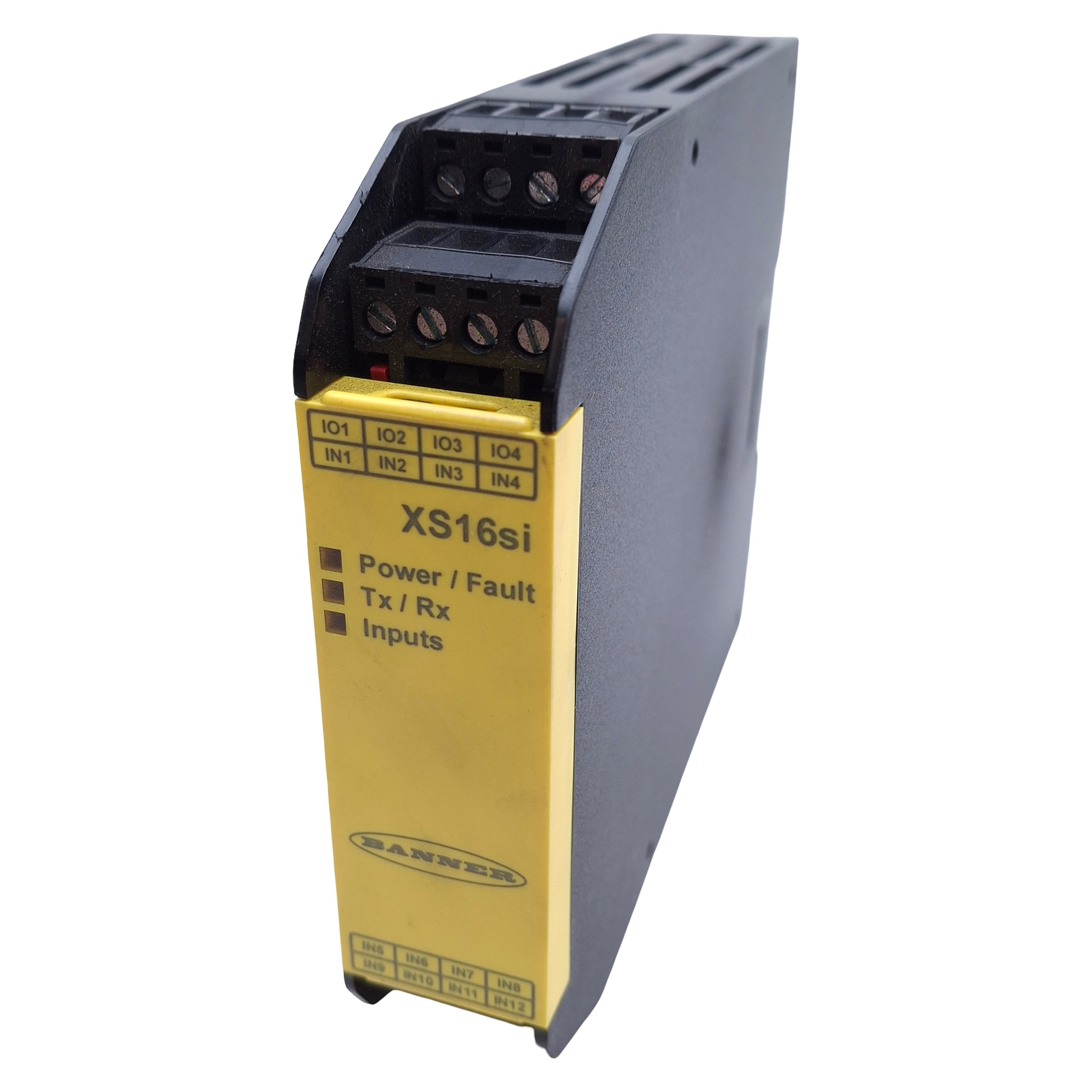 Multi Input Safety Module Banner XS16SI Safety Input Module 16 Digital Inputs, 24VDC, DIN Rail M ...