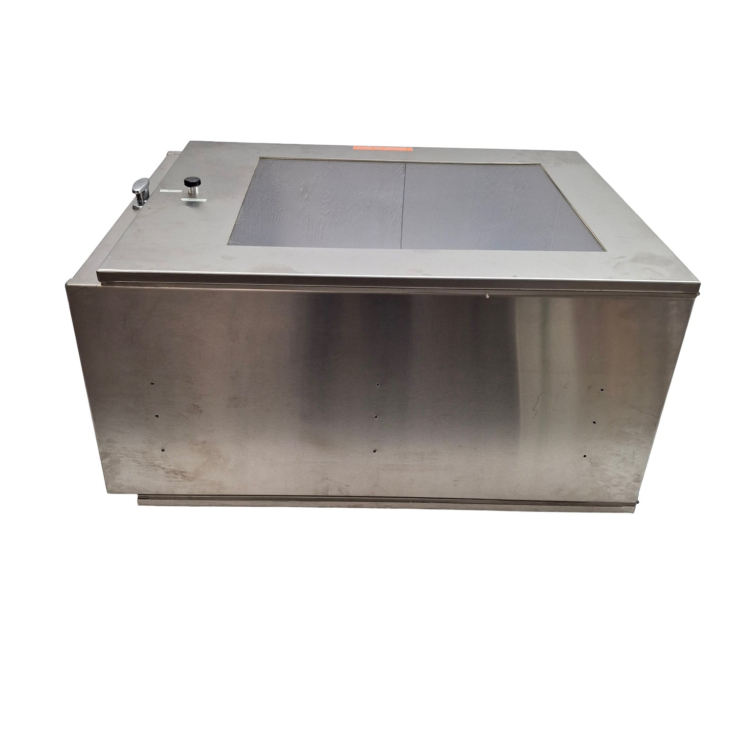 Used Clean Air Products Pass Through Cabinet, Plastic Window, 30x24x16in *Holes*